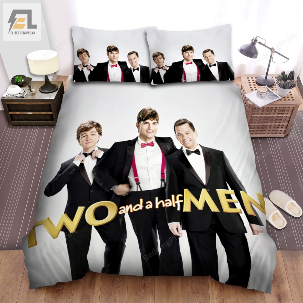Two And A Half Men 2003Â2015 Movie Poster Bed Sheets Duvet Cover Bedding Sets 