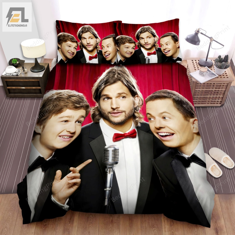 Two And A Half Men 2003Â2015 Movie Poster 2 Bed Sheets Duvet Cover Bedding Sets 