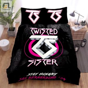 Twisted Sister Stay Hungry Poster Bed Sheets Spread Comforter Duvet Cover Bedding Sets elitetrendwear 1 1