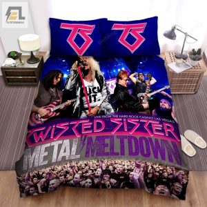 Twisted Sister Metal Meltdown Bed Sheets Duvet Cover Bedding Sets elitetrendwear 1 1