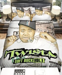 Twista Soft Buck Vol. 1 Album Cover Bed Sheets Spread Comforter Duvet Cover Bedding Sets elitetrendwear 1 1