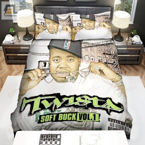 Twista Soft Buck Vol. 1 Album Cover Bed Sheets Spread Comforter Duvet Cover Bedding Sets elitetrendwear 1 1