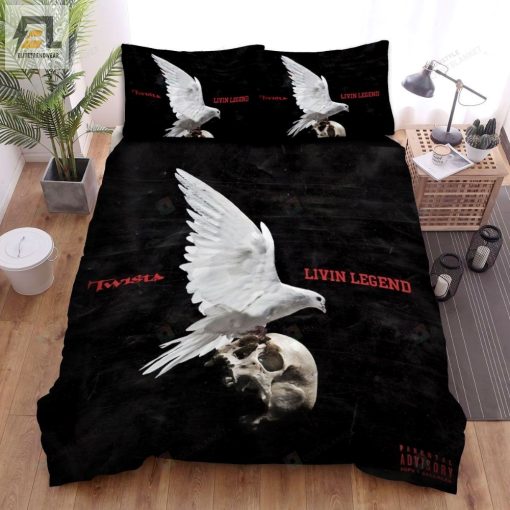 Twista Livin Legend Album Cover Bed Sheets Spread Comforter Duvet Cover Bedding Sets elitetrendwear 1 1