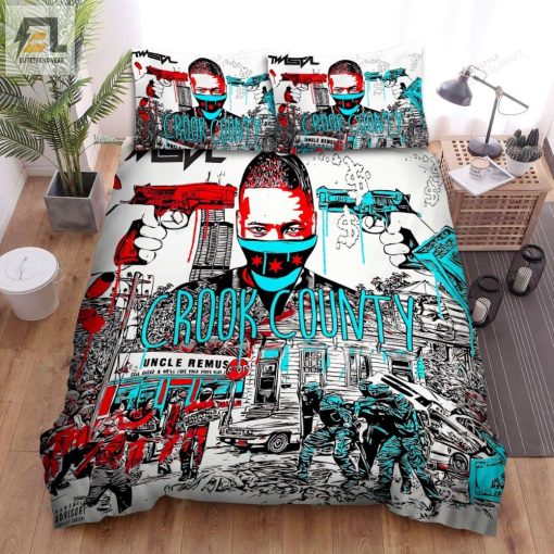 Twista Crook County Album Cover Bed Sheets Spread Comforter Duvet Cover Bedding Sets elitetrendwear 1