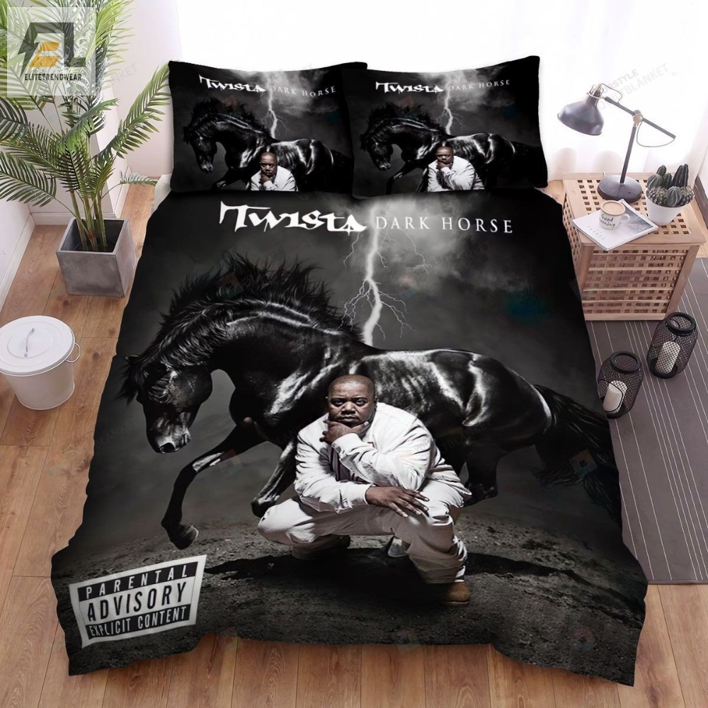 Twista Dark Horse Album Cover Bed Sheets Spread Comforter Duvet Cover Bedding Sets 