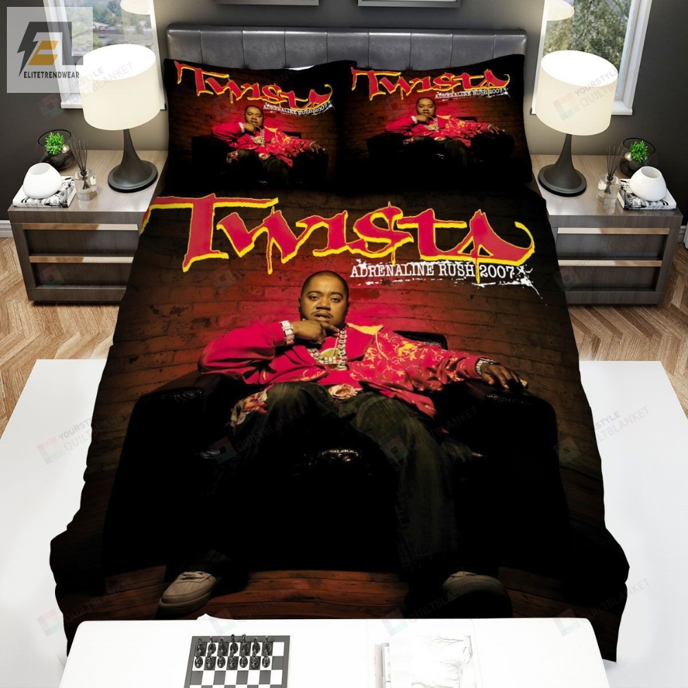 Twista Adrenaline Rush 2007 Album Cover Bed Sheets Spread Comforter Duvet Cover Bedding Sets 