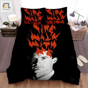 Twin Peaks Fire Walk With Me Movie Black Background Photo Bed Sheets Spread Comforter Duvet Cover Bedding Sets elitetrendwear 1 1