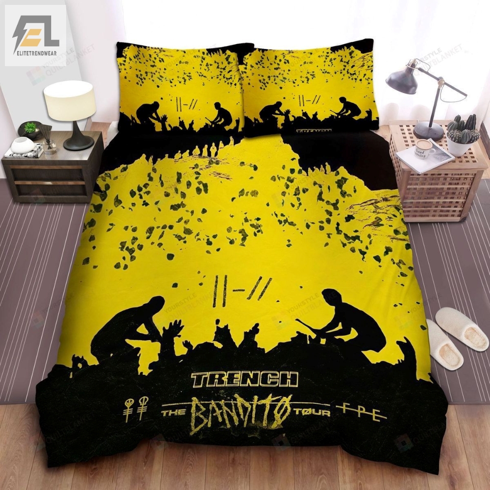 Twenty One Pilots Trench The Bandito Tour Aesthetic Art Bed Sheets Spread Comforter Duvet Cover Bedding Sets 