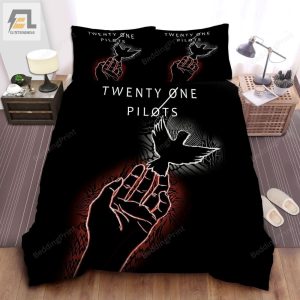 Twenty One Pilots Oh Ms Believer Lyrics Illustration Bed Sheets Duvet Cover Bedding Sets elitetrendwear 1 1