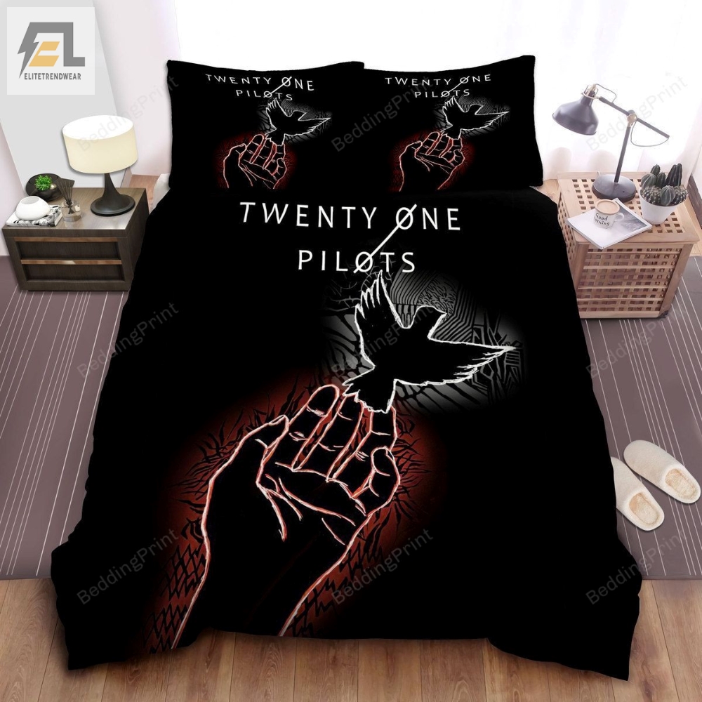 Twenty One Pilots Oh Ms Believer Lyrics Illustration Bed Sheets Duvet Cover Bedding Sets 