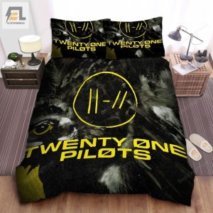 Twenty One Pilots Logo Digital Art Bed Sheets Duvet Cover Bedding Sets elitetrendwear 1 1