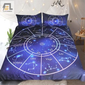 Twelve Constellations Zodiac Bed Sheets Duvet Cover Bedding Sets elitetrendwear 1 1
