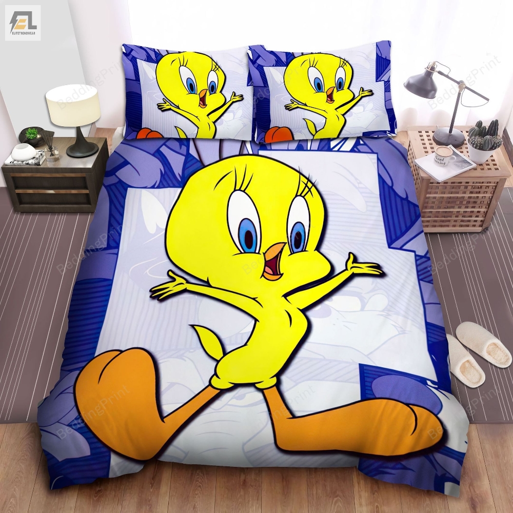 Tweety From Looney Tunes Lovely Bird Bed Sheets Spread Duvet Cover Bedding Sets 