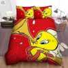 Tweety From Looney Tunes Blowing Horn Bed Sheets Duvet Cover Bedding Sets elitetrendwear 1