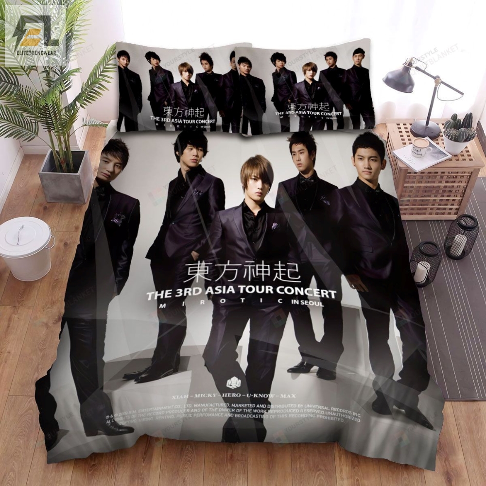 Tvxq Asia Tour Concert Bed Sheets Spread Duvet Cover Bedding Sets 