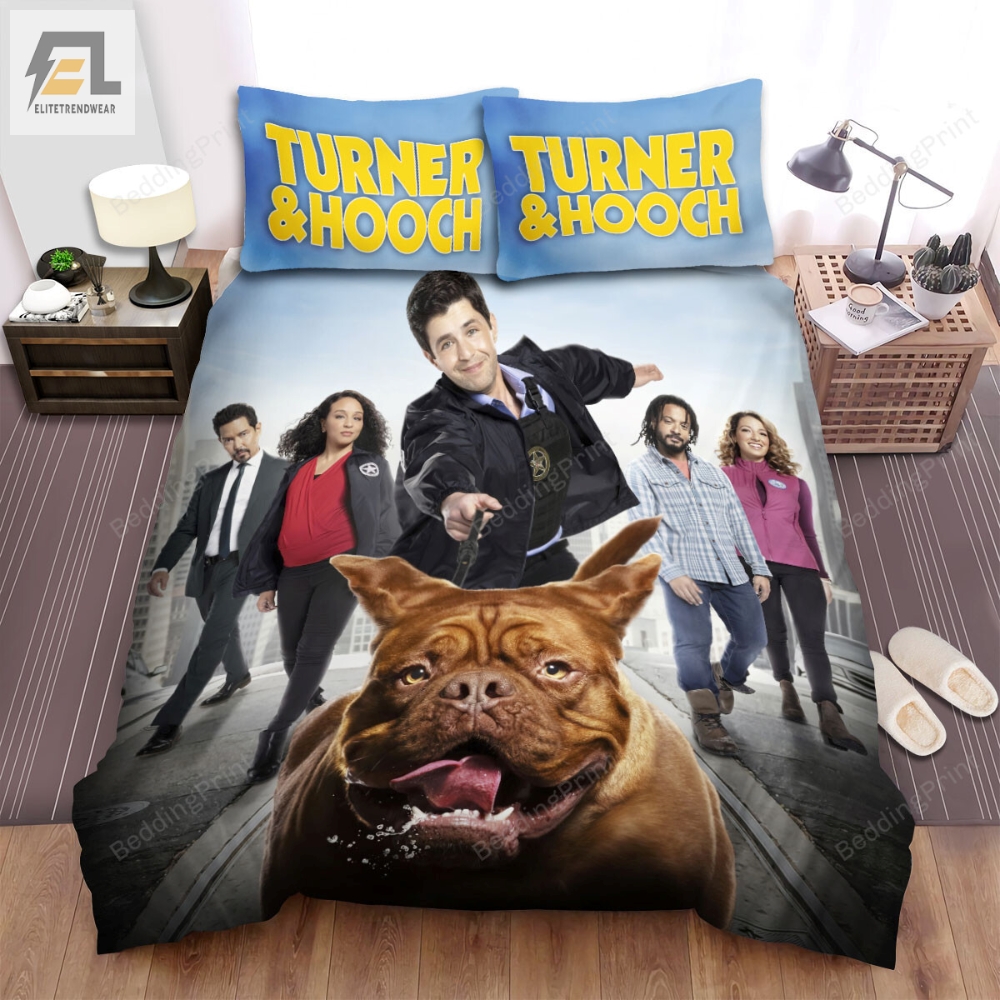 Turner  Hooch 2021 Movie Poster Bed Sheets Duvet Cover Bedding Sets 