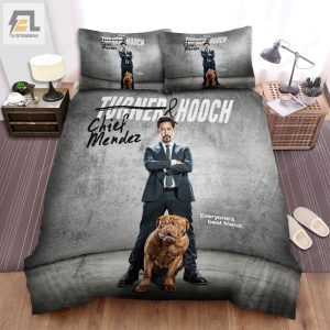 Turner Hooch 2021 Chief Mendez Poster Bed Sheets Duvet Cover Bedding Sets elitetrendwear 1 1