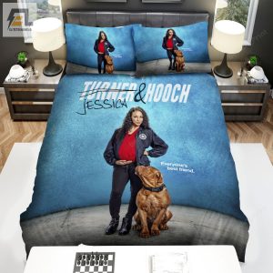 Turner Hooch 2021 Jessica Poster Bed Sheets Duvet Cover Bedding Sets elitetrendwear 1 1