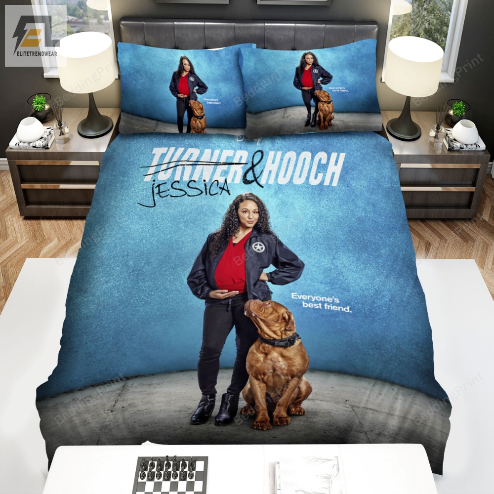 Turner  Hooch 2021 Jessica Poster Bed Sheets Duvet Cover Bedding Sets 