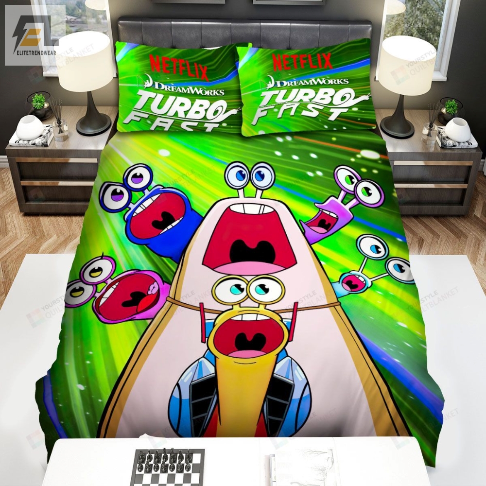 Turbo Fast Characters Art Bed Sheets Spread Comforter Duvet Cover Bedding Sets 