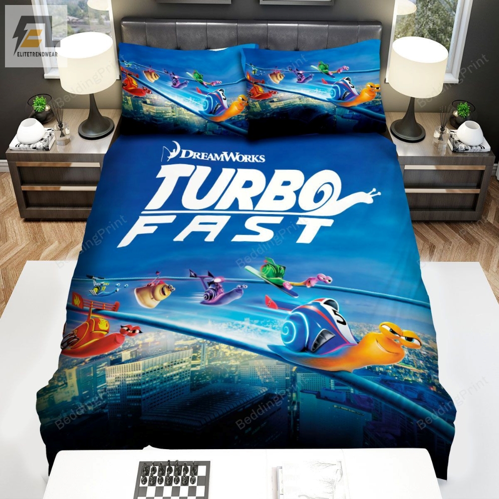 Turbo Characters On The Rope In The Sky Bed Sheets Duvet Cover Bedding Sets 