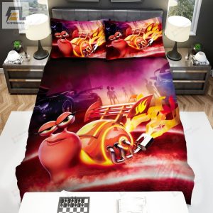 Turbo Character Burn Bed Sheets Spread Comforter Duvet Cover Bedding Sets elitetrendwear 1 1