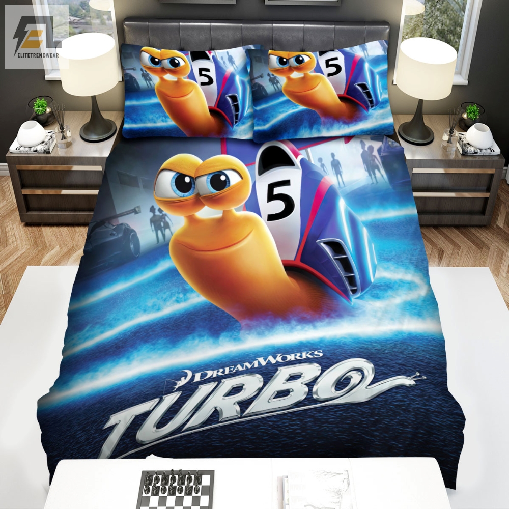 Turbo 2013 Movie Poster 3 Bed Sheets Duvet Cover Bedding Sets 