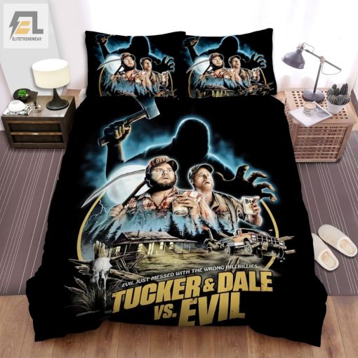 Tucker And Dale Vs Evil 2010 Hidden Person Movie Poster Bed Sheets Spread Comforter Duvet Cover Bedding Sets elitetrendwear 1 1