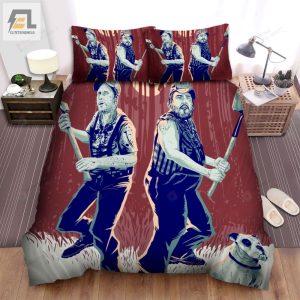 Tucker And Dale Vs Evil 2010 Fight Evil Movie Poster Bed Sheets Spread Comforter Duvet Cover Bedding Sets elitetrendwear 1 1