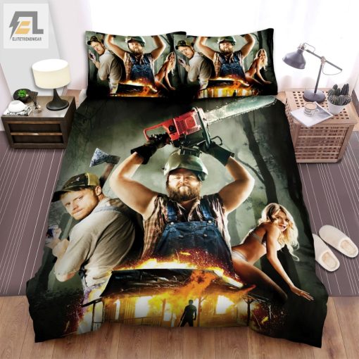 Tucker And Dale Vs Evil 2010 Brilliant Hilarious Genius Movie Poster Bed Sheets Spread Comforter Duvet Cover Bedding Sets elitetrendwear 1 1