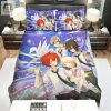 Tsuritama Main Characters In Watercolor Artwork Bed Sheets Spread Duvet Cover Bedding Sets elitetrendwear 1