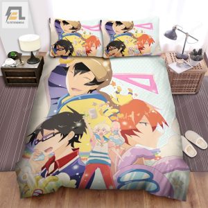 Tsuritama Main Characters Colorful Illustration Bed Sheets Spread Duvet Cover Bedding Sets elitetrendwear 1 1