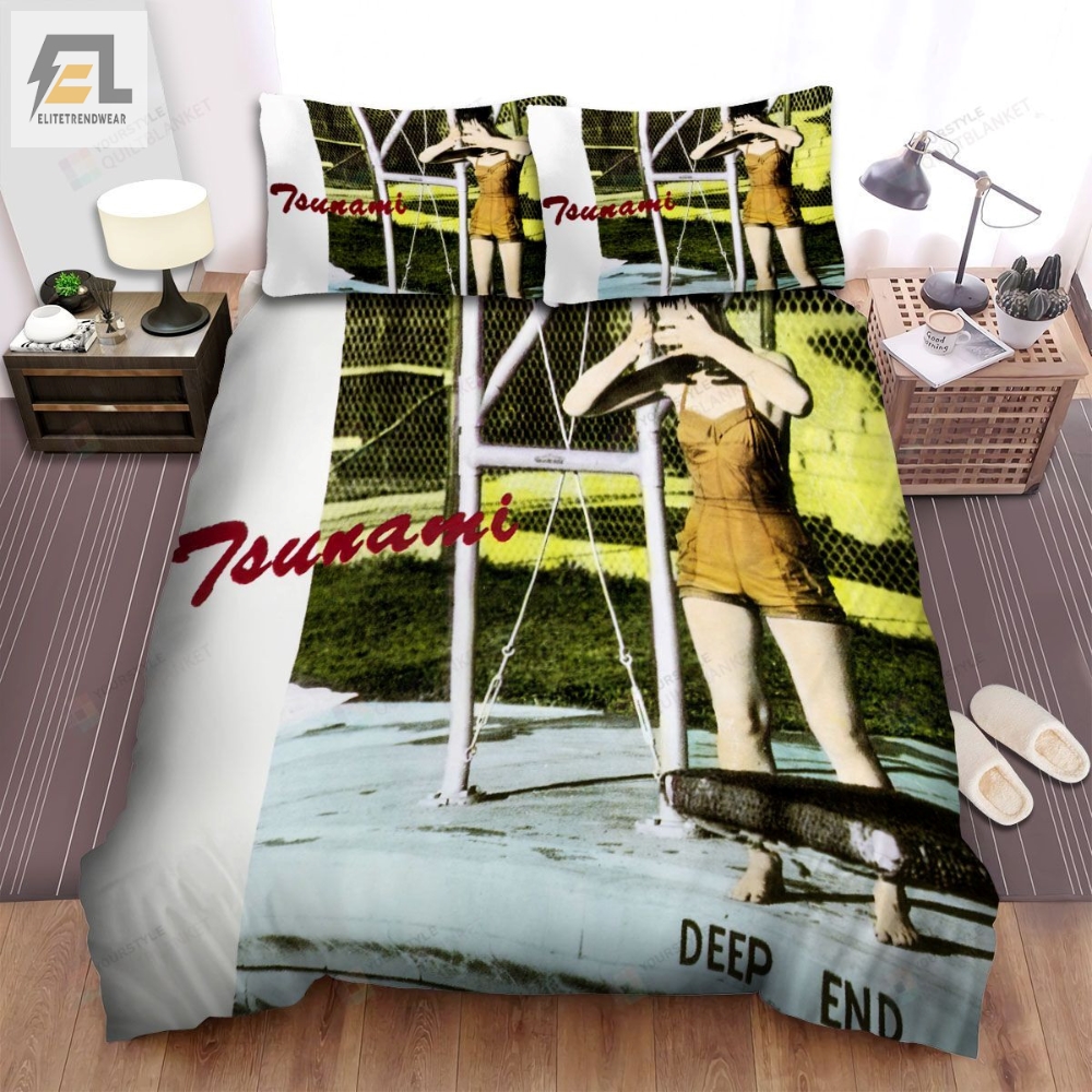 Tsunami Album Cover Deep End Bed Sheets Spread Comforter Duvet Cover Bedding Sets 
