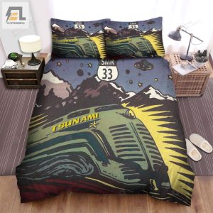Tsunami Album Cover Bed Sheets Spread Comforter Duvet Cover Bedding Sets elitetrendwear 1 1