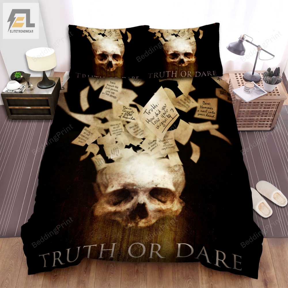 Truth Or Dare I Do The Dare Or The Dare Does You Movie Poster Bed Sheets Duvet Cover Bedding Sets 