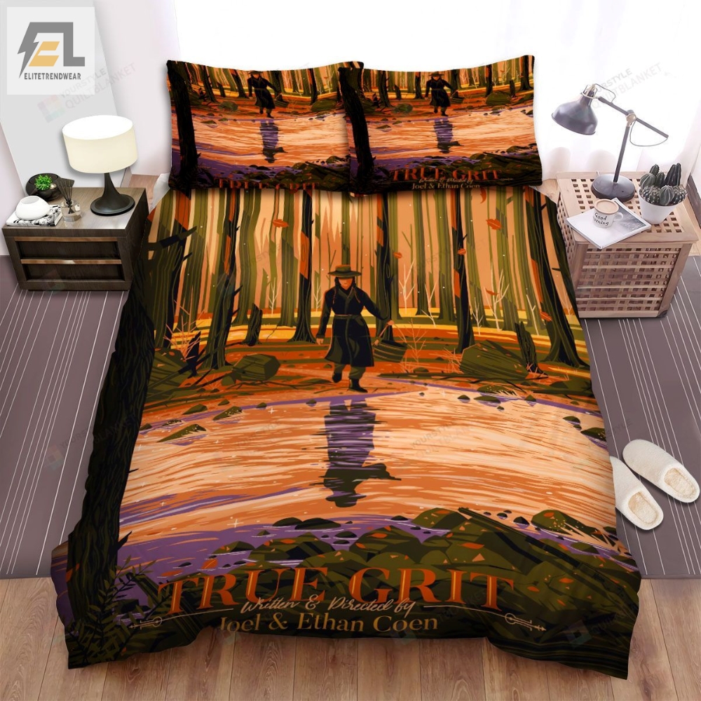 True Grit 2010 Written  Directed By Joel  Ethan Coen Movie Poster Bed Sheets Spread Comforter Duvet Cover Bedding Sets 