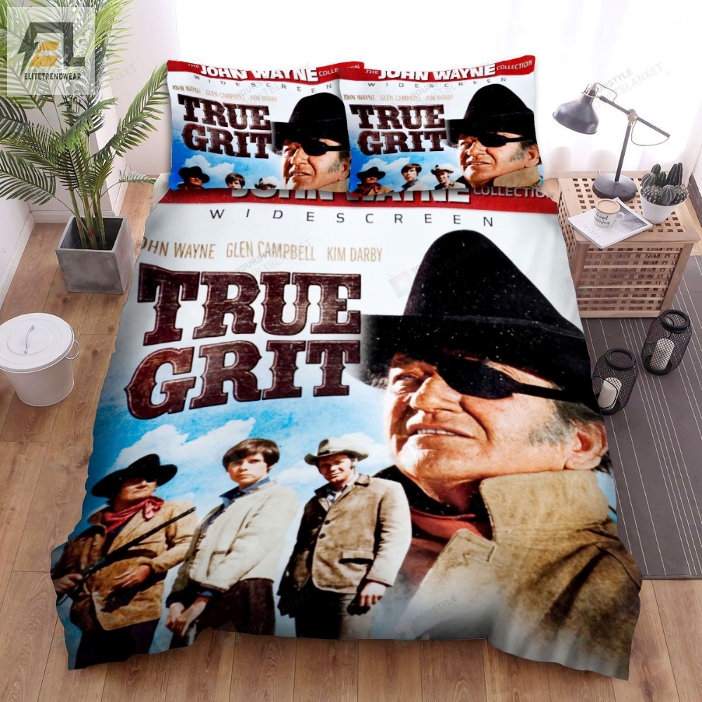 True Grit 2010 Widescreen Movie Poster Bed Sheets Spread Comforter Duvet Cover Bedding Sets 