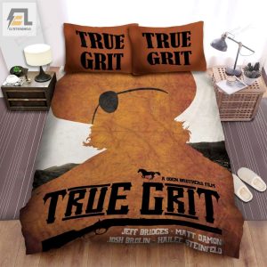 True Grit 2010 A Coen Brothers Film Movie Poster Bed Sheets Spread Comforter Duvet Cover Bedding Sets elitetrendwear 1 1