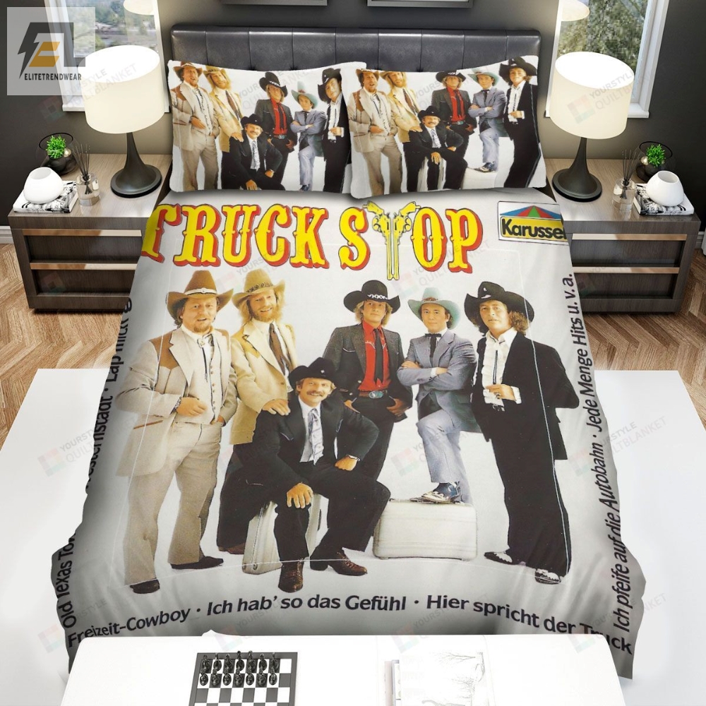 Truck Stop Vintage Album Cover Bed Sheets Spread Comforter Duvet Cover Bedding Sets 