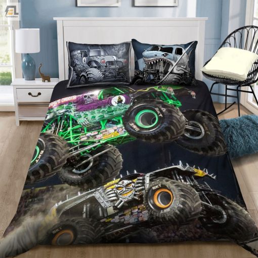 Truck Racing Bed Sheets Duvet Cover Bedding Sets Perfect Gifts For Truck Lover Gifts For Birthday Christmas Thanksgiving elitetrendwear 1