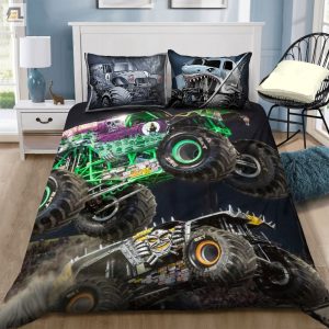 Truck Racing Bed Sheets Duvet Cover Bedding Sets Perfect Gifts For Truck Lover Gifts For Birthday Christmas Thanksgiving elitetrendwear 1 1