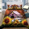 Truck Farm Garden Sunflower Bed Sheets Spread Duvet Cover Bedding Sets elitetrendwear 1