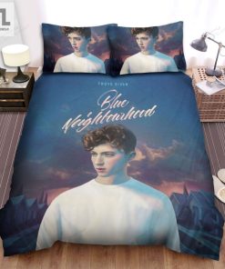 Troye Sivan Blue Neighborhood Album Cover Bed Sheets Spread Comforter Duvet Cover Bedding Sets elitetrendwear 1 1
