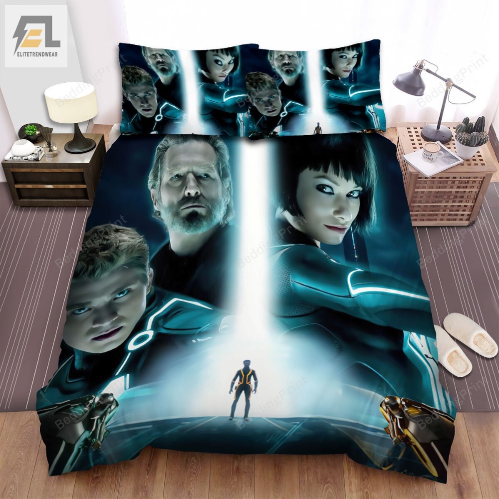 Tron Legacy 2010 The Game Has Changed Movie Poster Ver 3 Bed Sheets Duvet Cover Bedding Sets 