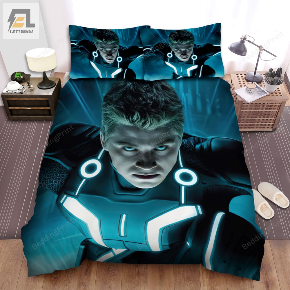 Tron Legacy 2010 Sam Flynn Movie Poster Ver 1 Bed Sheets Duvet Cover Bedding Sets 