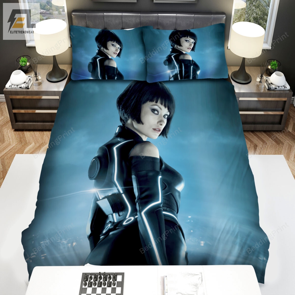 Tron Legacy 2010 Quorra Movie Poster Ver 2 Bed Sheets Duvet Cover Bedding Sets 