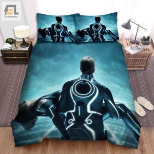 Tron Legacy 2010 Quorra Sam Flynn Movie Poster Ver 2 Bed Sheets Duvet Cover Bedding Sets elitetrendwear 1 1