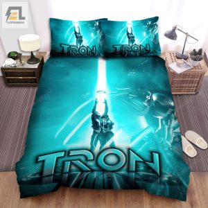 Tron Legacy 2010 Movie Poster Ver 3 Bed Sheets Duvet Cover Bedding Sets elitetrendwear 1 1