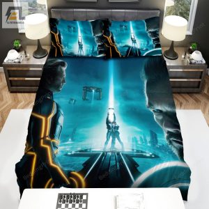 Tron Legacy 2010 Movie Poster Ver 2 Bed Sheets Duvet Cover Bedding Sets elitetrendwear 1 1