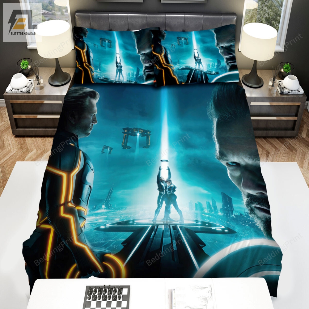 Tron Legacy 2010 Movie Poster Ver 2 Bed Sheets Duvet Cover Bedding Sets 